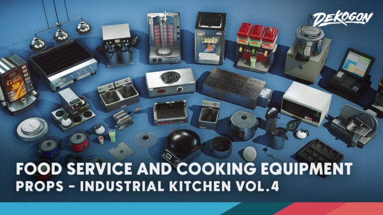 Kitchen/Restaurant Props VOL.4 – Food Service/Cooking Equipment download