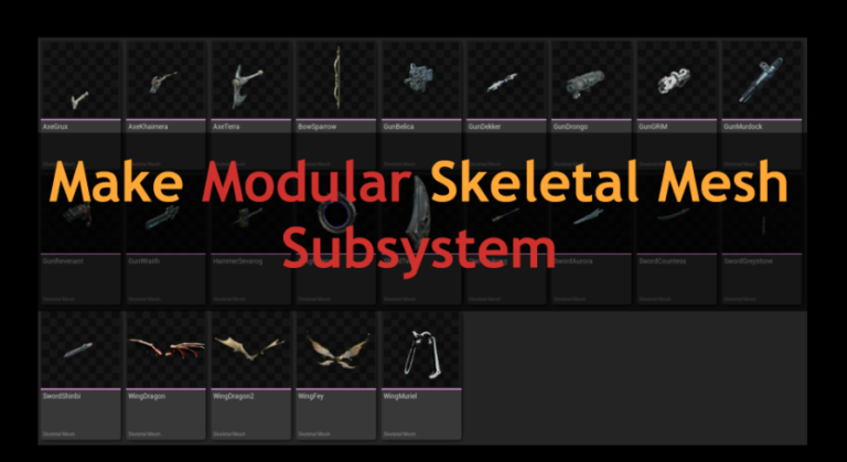 Make Modular Skeletal Mesh download