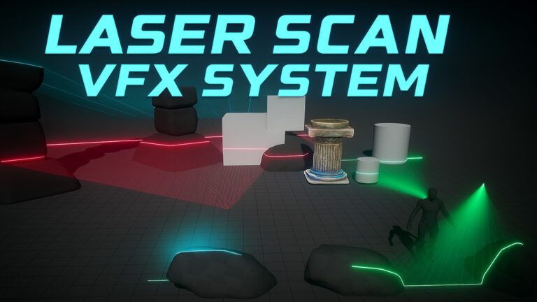 Laser Scan VFX System – Modular Niagara Effect with Customizable Parameters download