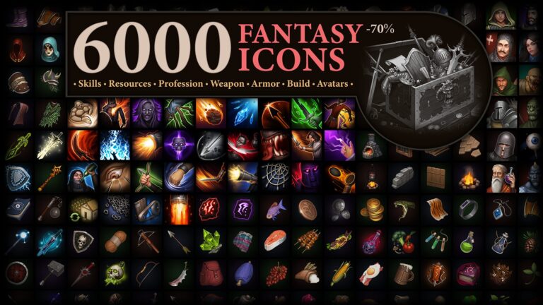 6000 Fantasy Icons download