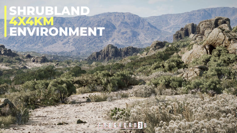 Shrubland Landscape Environment ( Landscape , Arid Landscape , Plain Landscape ) download