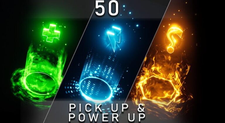 50 Unique Pick Ups and Power Ups VFX Pack download