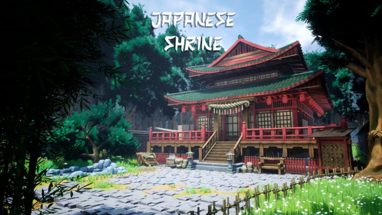 Stylized Japanese Shrine ( Stylized Stylised Japan Japanese Shrine Japan Japan ) download