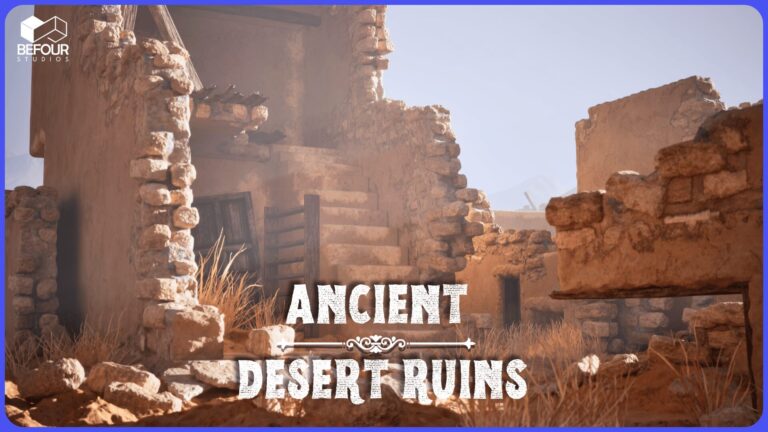 Ancient Desert Ruins Environment w/ Map Generator PCG ( Modular, Exterior, Tool) download