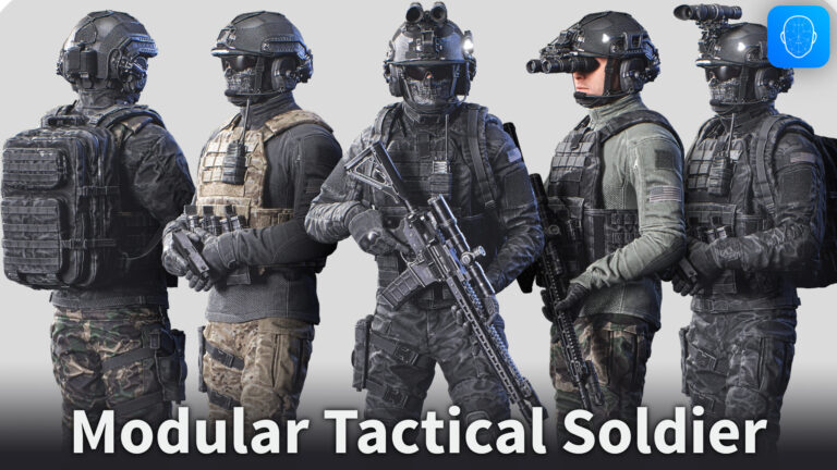 Modular Soldier Character, Army, Tactical Spec-Ops 03 download