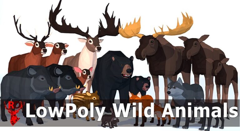 LowPoly Wild Animals download
