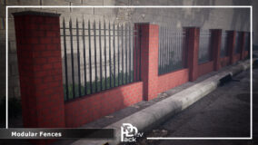 Modular Fences / 54 Assets download