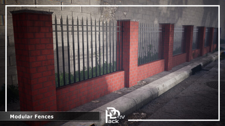 Modular Fences / 54 Assets download