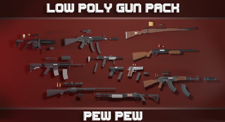 Low poly gun pack download