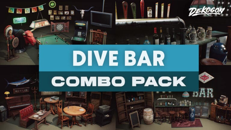 Dive Bar and Restaurant – COMBO Prop Pack (VOL 1-3) download