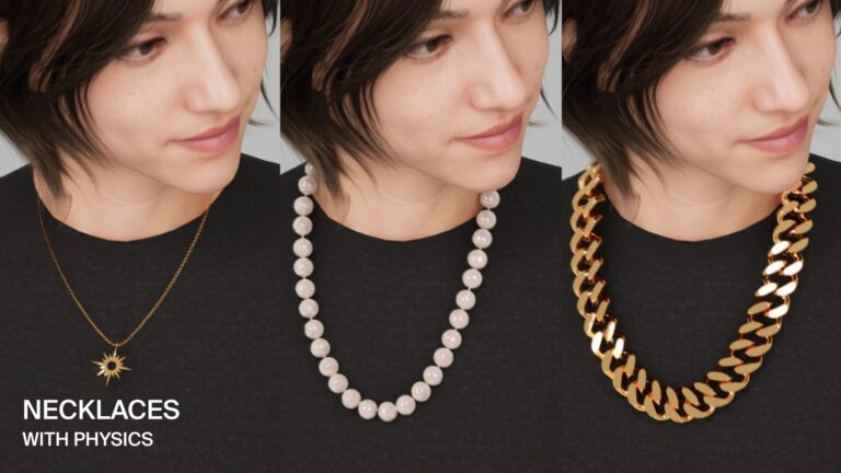 Real-Time Physics Necklaces for MetaHumans download