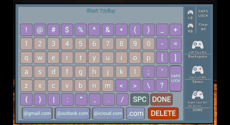 Virtual Keyboard For Gamepad download