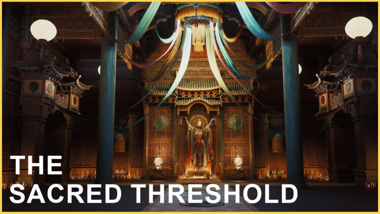 The Sacred Threshold – Asian Temple Interior Environment Kit download