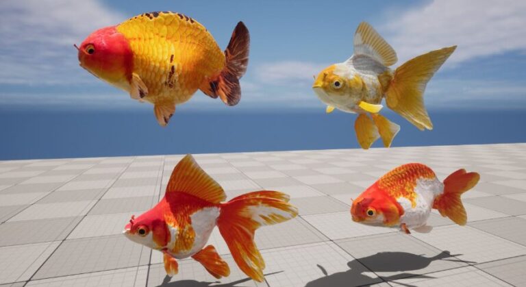 Goldfish Collection Pack – Rigged and Animated for Game and Multimedia download