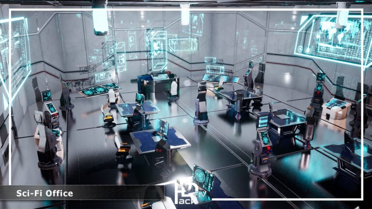 SciFi Office / 16 Assets download