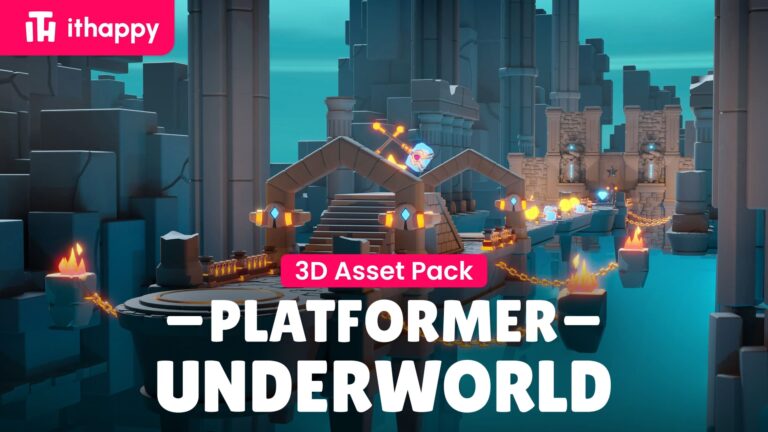 Platformer 8 Underworld – Low Poly 3D Models Pack download