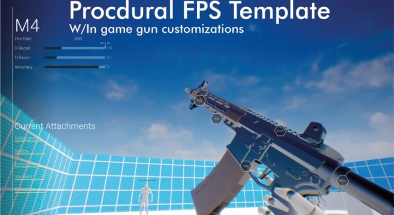 Procedural FPS Template (W/In-game Gun customization) download
