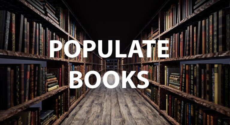 Populate Books download