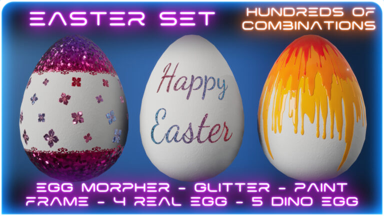 Easter Set: tons of paint combinations and egg builder: real egg, dino egg more. download