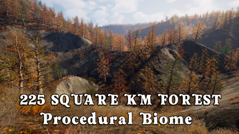 225 Square Km Procedural Forest download