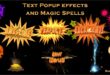 Text Popup effects and Magic Spells download
