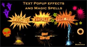 Text Popup effects and Magic Spells download