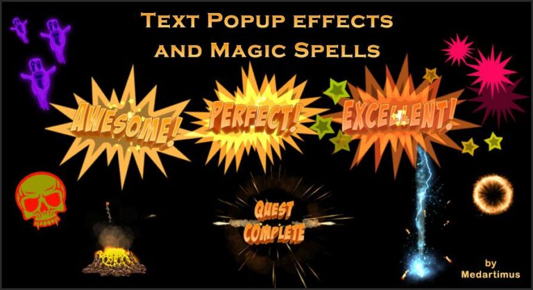 Text Popup effects and Magic Spells download