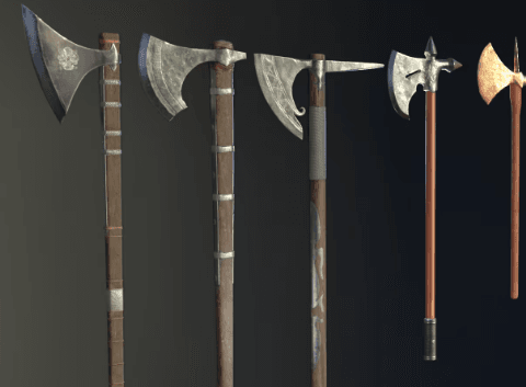 Medieval Ax Set 02 download