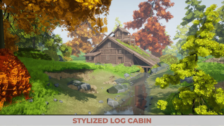 Stylized Log Cabin download
