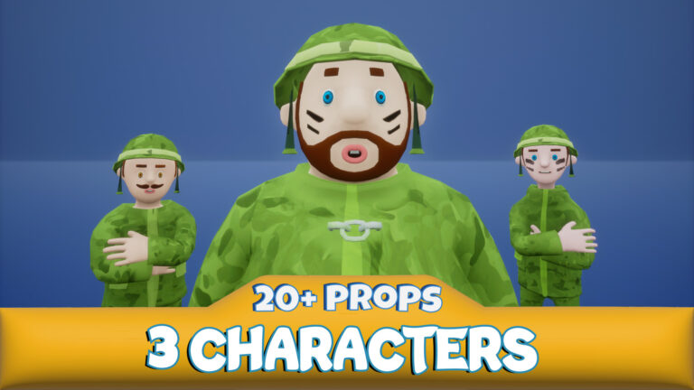 Toon Military Characters download