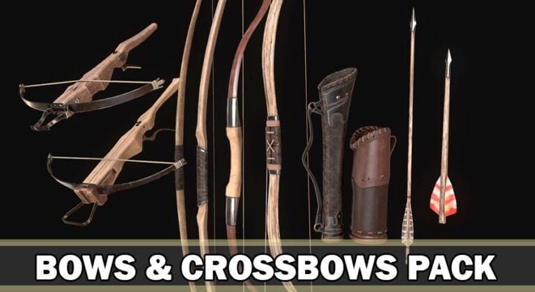 Bows and CrossBows – Medieval Weapons Pack download