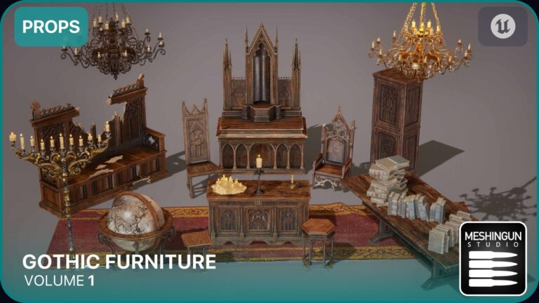 Gothic Furniture Props Vol1 download