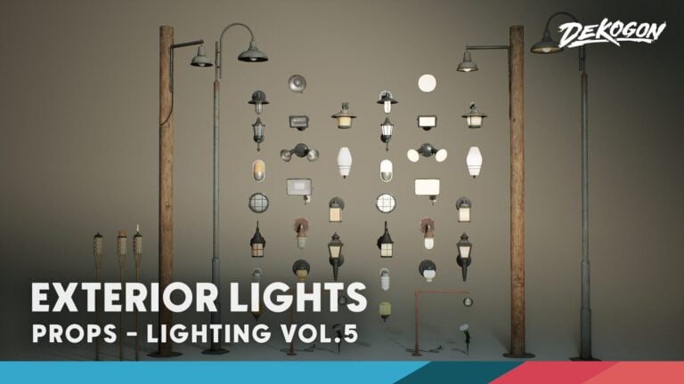 Lighting VOL.5 – Exterior Lights (Nanite and Low Poly) download