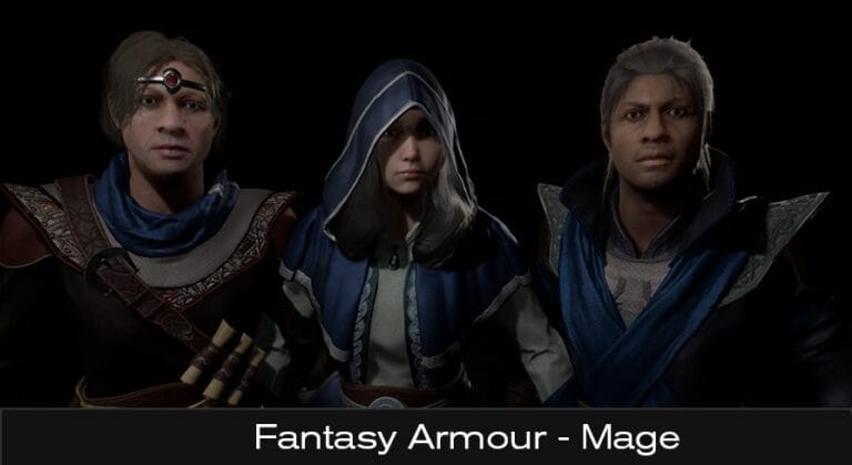 Fantasy Armour – Caster / Mage / Sorcerer  / Wizard – Metahuman download