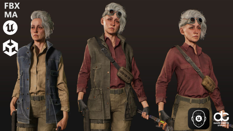 Mechanic Character Sarah – Survival Survivor Action Shooter Adventure Woman Girl download
