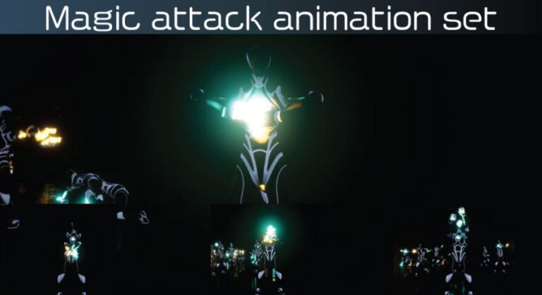 Magic attack animation set – [144 HD Mocap Animations] download