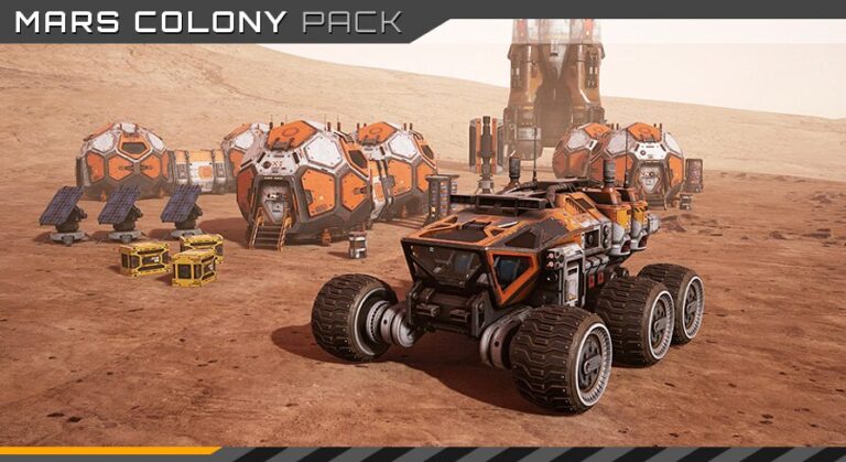Mars Colony Props and Vehicle download