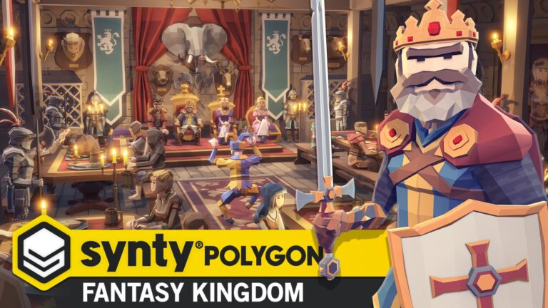 POLYGON – Fantasy Kingdom – Kitbash with modular castle and environments models download