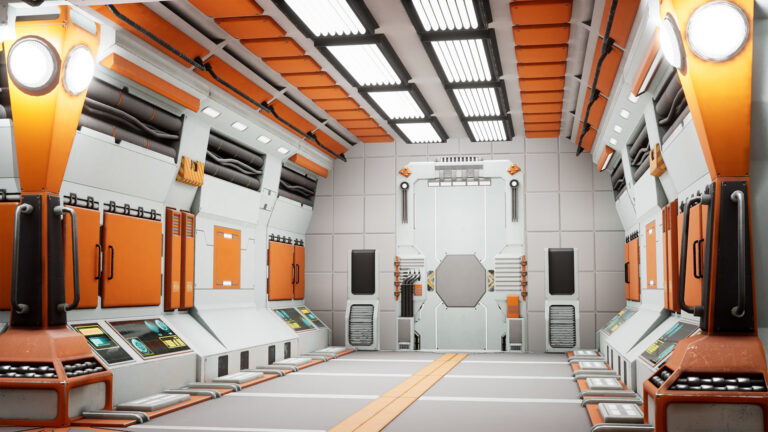 Sci-Fi Modular Kitbash Level download