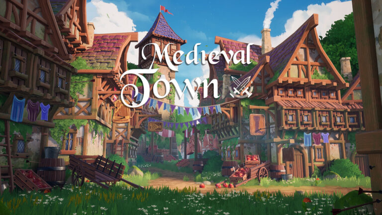 Modular Stylized Medieval Town ( Medieval Town Medieval Medieval Stylised Town ) download