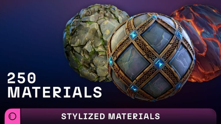 Stylized 250 Materials Bundle download
