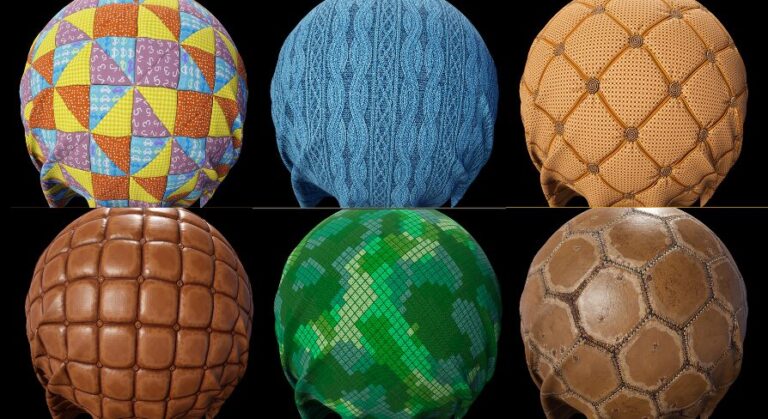 Fabric & Leather Package of 14 Materials download