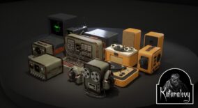 15 Retro Tech Props with Hologram Material download