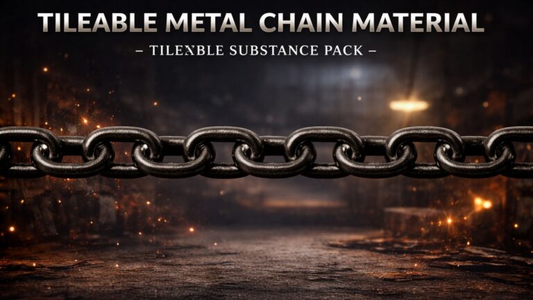 Tileable Metal Chain Material download