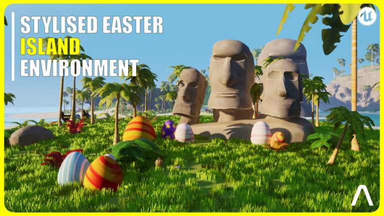 Stylized Easter Island download
