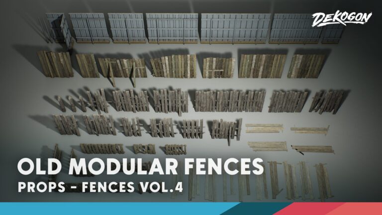 Fences VOL.4 – Old Fences Modular (Nanite and Low Poly) download