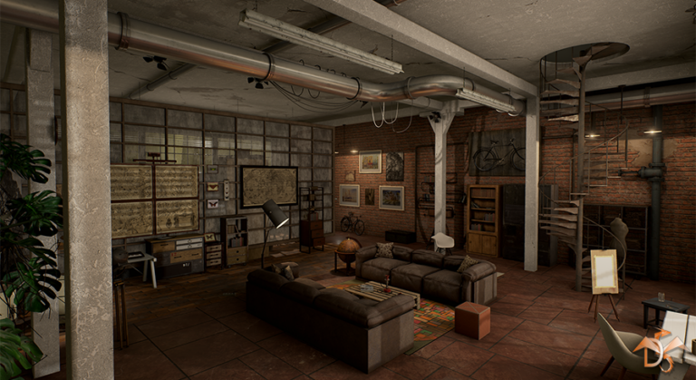 Laboratory Interior Studio in Loft Style download