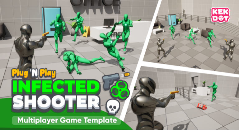 Infected – Multiplayer Zombie Survival Third Person Shooter Template – By Kekdot download