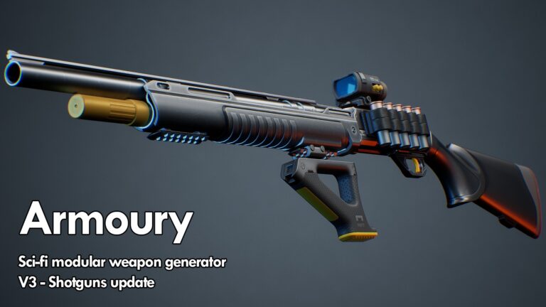 Sci-fi Modular Weapon System – Armoury download