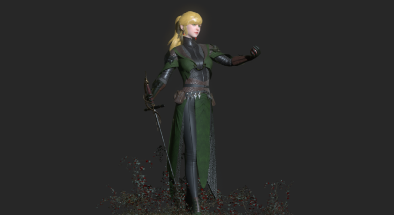ESM Aida S1: young female knight download